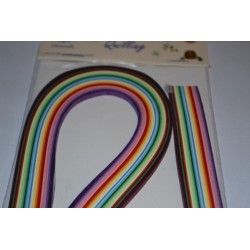 Quilling, Bande de papier pour technique du Quilling (3 mm x 54 cm de longueur - Multicolore)