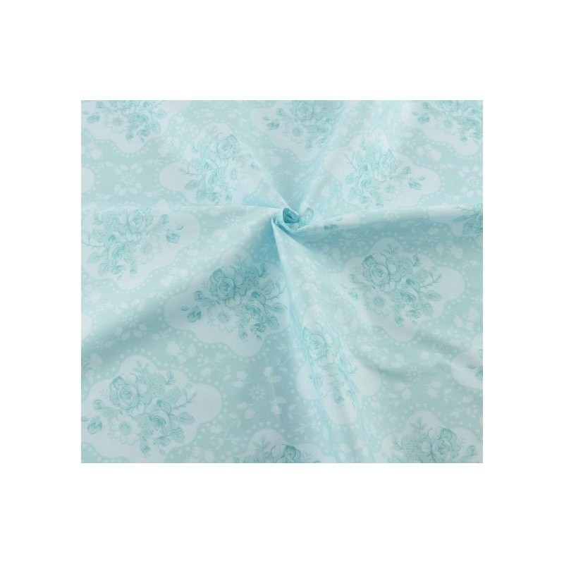Coupon Tissu imprimé style "Shabby " (Floral)  40 x 50 cm (vendu à l'unité)