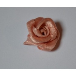 Fleur Bouton de Rose Mini Embellissement Satin "Rose Poudré" 1 cm (sachet de 5) pour  Mariage , Couture"