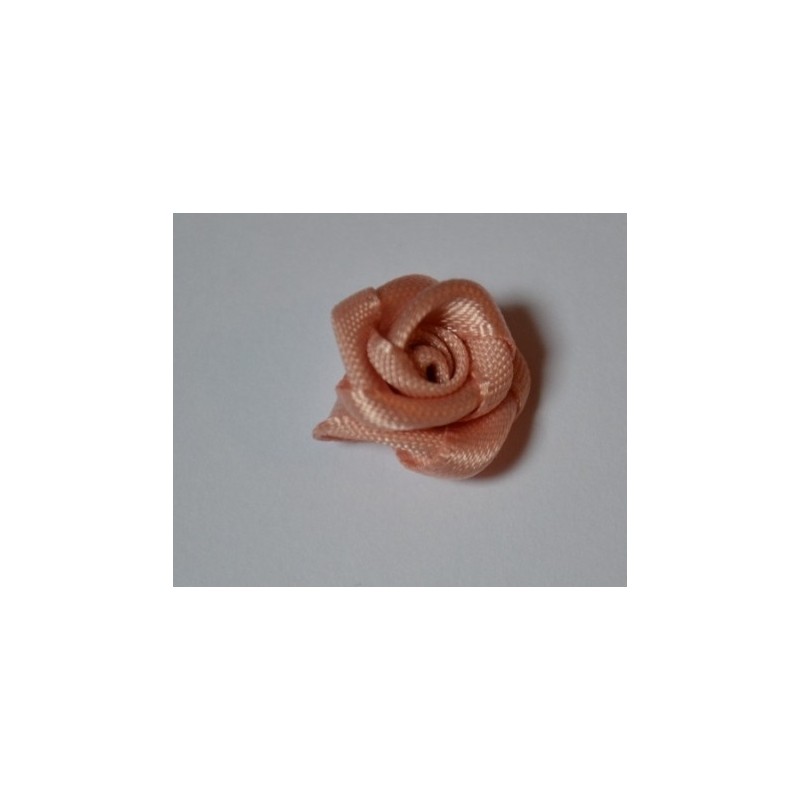 Fleur Bouton de Rose Mini Embellissement Satin "Rose Poudré" 1 cm (sachet de 5) pour  Mariage , Couture"