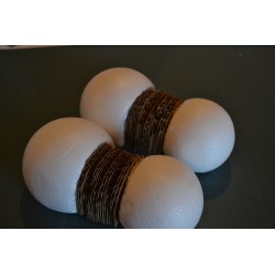 Boule polystyrène  (frigolite), légère et polyvalente (7 cm) vendue à l'unité
