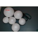 Boule polystyrène , légère et polyvalente,12 cm, vendu à l'unité