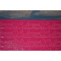 Planche stickers "Bonne Fête Maman" fond rose pour Carterie ou embellissements éphémères