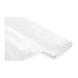 Coupon Tissu Satin uni (Blanc)   (vendu par 0.50m)