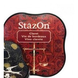 Encre Permanente STAZON Rouge "Vin de Bordeaux"