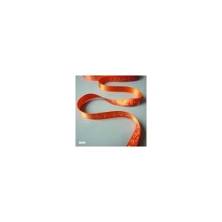 Ruban Satin collection Al&Co "Les P'tites Cocottes" Orange (1m)