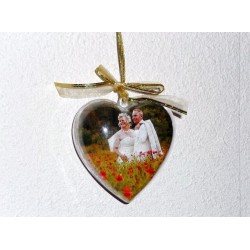 Coeur en plastique 10 cm séparable (pour décoration à suspendre ou contact alimentaire)