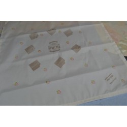 Tampon Bois impression rectangle en hauteur avec motif et écriture "Invitation du Chef", 4,5 cm x 3.5 cm