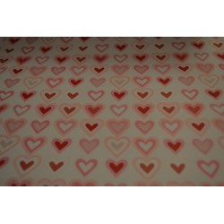 Papier Scrap Double Esprit Romantique"Coeurs Love " 30.5 X 30.5 CM -  1 feuille avec imprimé Recto Verso
