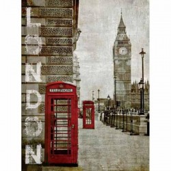 Image 3 D -  Image Londres "London"  30 x 40 (vendue à l'unité) pour tableau technique du 3D