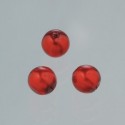 Perles  en verre cirée effet Rouge de NOEL  4 mm (boîte : 75 pièces)