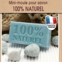Moule Mini pour fabrication savon avec écriture 100 % naturel