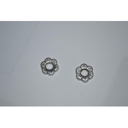 Perles  Antiques argentées assortiment de 14 perles (sachets de 14 pièces)