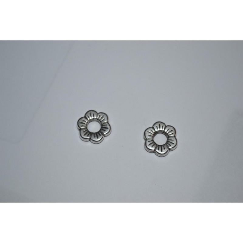 Bouchons De Perles Anciens Argentés – 13x9 Mm, Lot De 12, Laiton, USA