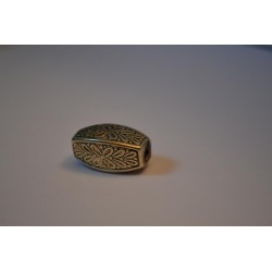 Perle antique argentée "Fleurette"  11mm X 23 mm (vendue à l'unité)