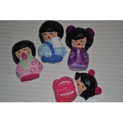 Moule de précision Silicone Souple "BéBé nouveau Né" pour Pâte Polymère ou Porcelaine Froide 7,7 x 4,8 x 2,5cm
