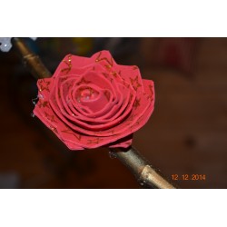 Plaque de Mousse pailletée rouge - Petit Format A4  (20 cm x 30 cm)