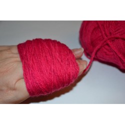 Laine à Tricoter/Crocheter & plus, Coloris : Rose Vif 100% laine BIO de mouton (Echeveau : 100 gr, 400 m de fils)