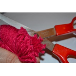 Laine à Tricoter/Crocheter & plus, Coloris : Marron Praliné 100% laine BIO de mouton (Echeveau de 100 gr, 400 m de fils)