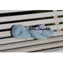 Laine à Tricoter/Crocheter & plus, Coloris : Bleu Layette 100% laine BIO de mouton (Echeveau 100 gr, 400 m de fils)