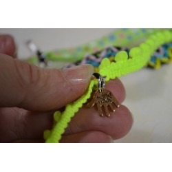 Ruban mini pompon Vert Sapin vendu par 50 cm (Utilisation : couture, Bracelet,décoration...)
