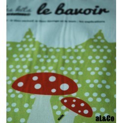 Bavoir à confectionner soi-même kit Les Petits champignons, Collection Al&Co Anne Lacambre