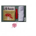Kit DIY Bavoir Petits champignons création Al&Co Anne Lacambre