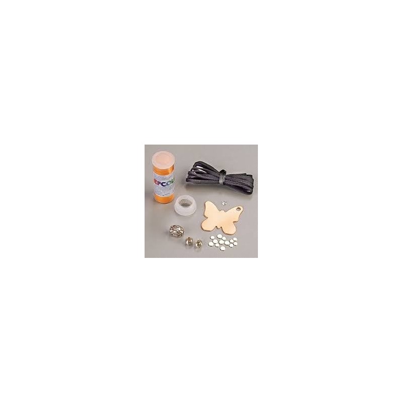 EFCOLOR Kit complet pour Pendentif Papillon, poudre Efcolor avec embellissements inclus EFCOLOR Kit complet pour Pendentif Papillon, poudre Efcolor avec embellissements inclus