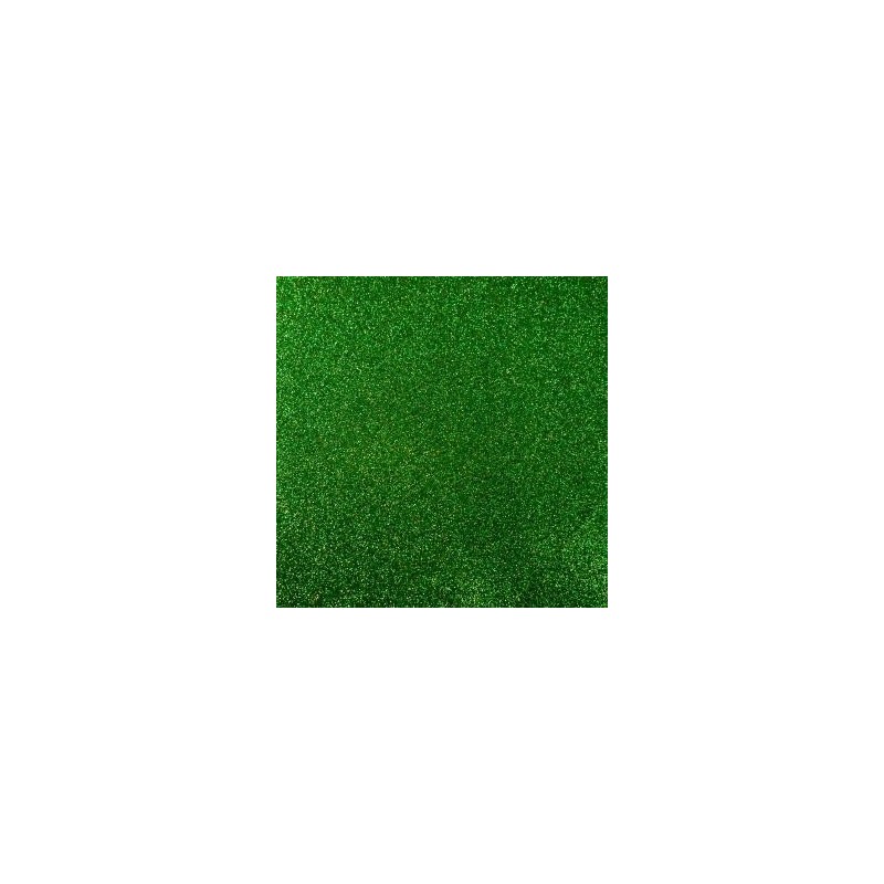 Mousse thermoformable pailletée vert Sapin  20 x 30 cm