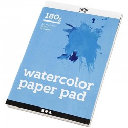 Bloc papier Spécial Aquarelle Feuilles A5 148x210 mm, 180 gr, blanc, 20 feuilles