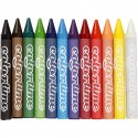 Crayon de cire Pastel colortime, assortiment de 12 couleurs