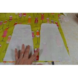 Tissu éponge uni vert anis (l: 150 cm vendu par 10 cm) 100% coton