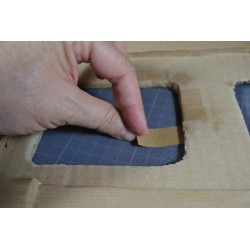 Ruban papier kraft gommé brun, pour cartonnage ou aquarelle
