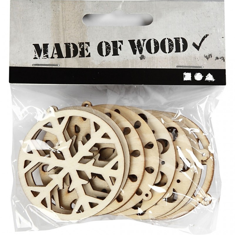 Support à décorer en bois  léger MDF,  Boules ajourées  (A suspendre ou à poser)  Modèle  50 mm, 8 pièce 4 motifsx2