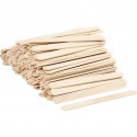 Bâtonnets de bois blanc bouleau, friskos, sachet économique  50 pièces L: 11,5 cm, l: 10 mm