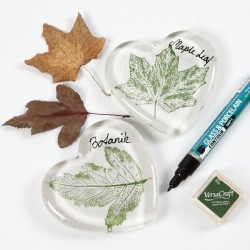 Tampon Clear "feuilles" viva décor, set 11 motifs différents