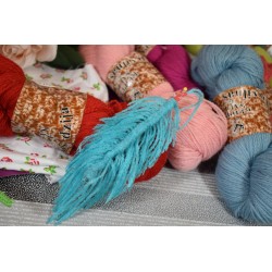Laine BIO de mouton à Tricoter/Crocheter Bleu Ciel 100 gr
