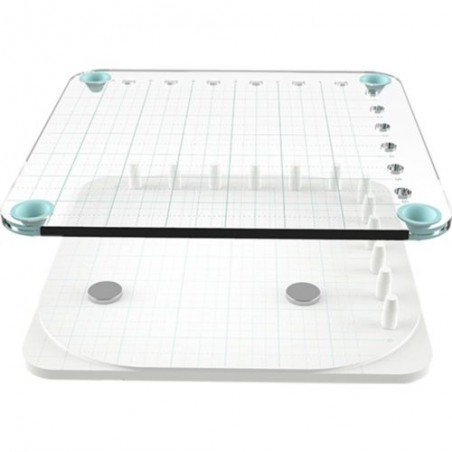 Grand Bloc Acrylique Pour Estampage 15x15 Cm - Transparent Avec Grille Précise Pour Scrapbooking Et Créations DIY