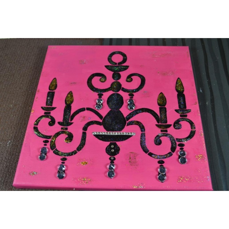 Pochoir XL Grand format A3 Motif Lustre Vintage