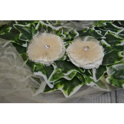perles strass fleur plastique embellissement aspect précieux pour décorer