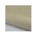 Tissu coton Japonnais vagues Ecru motifs dorés Coupon 1,45x1 m