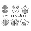 Tampon Clear Artemio Joyeuses Pâques 7 pièces