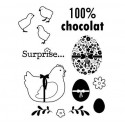 Tampon Clear Artemio 100% chocolat Pâques 13 pièces