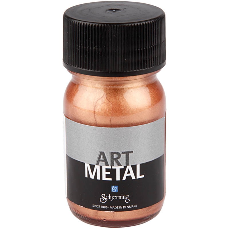 peinture art métal, coloris : or cuivre,  Contenance  :  pot 30 ml