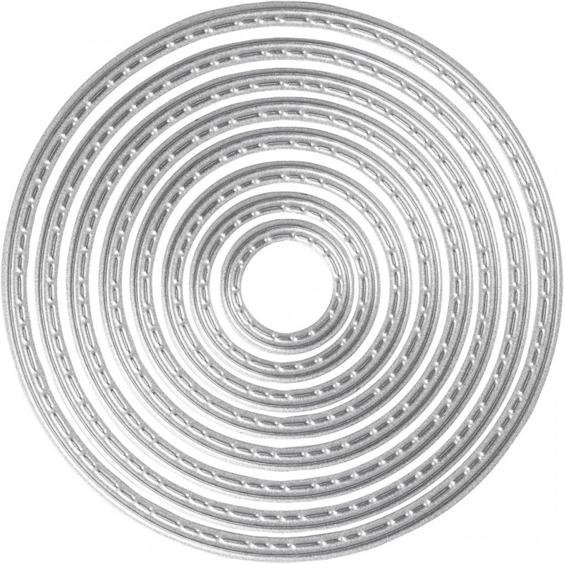 Matrice de Découpe en métal Cercles assortiment 8 pièces de 1 à 7cm