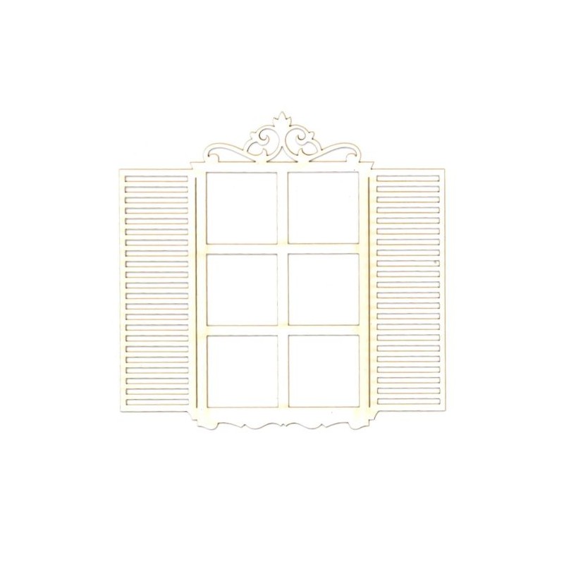 Silhouette en carton Petite fenêtre Dayka miniature 11,2 x 10,9 cm