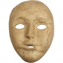 Masque visage VENISE papier mâché, 12,5x17,5 cm