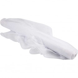 Tissu d'organza, l: 50 cm, blanc, vendu par 0.50 m