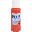 Peinture Acrylique Plus Color, orange Brilliant Red, 60 ml, couvrante, 1 Flacon