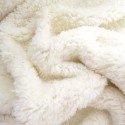 Tissu Fausse fourrure Emma Ecru, largeur 1,50m, vendu par 10 cm
